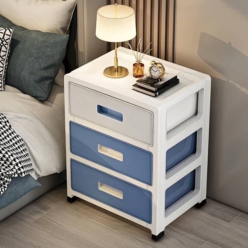 imagen del artículo mesa de noche con almacenamiento   y minimalista - un estante de almacenamiento portátil que    ,   cajones, adecuada para dormitorios y salas de estar. estilo casual, adecuada para guardar ropa y   accesorios   de estar