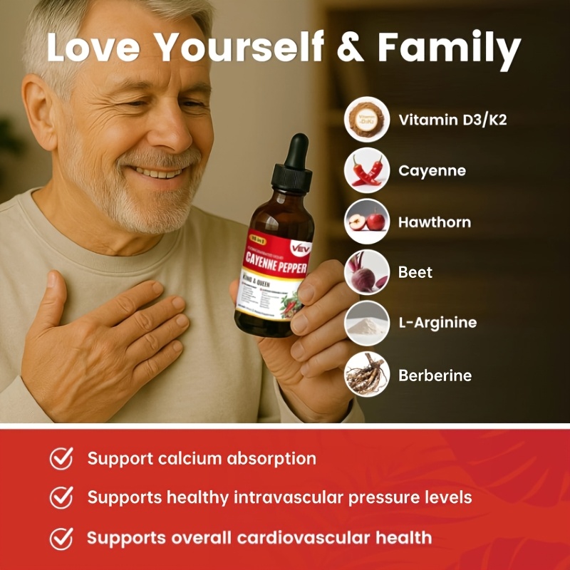 VEV Berberine Capsules with Ceylon Cinnamon, Cayenne Pepper, Turmeric & Milk Thistle Supplement, 1 Bottle