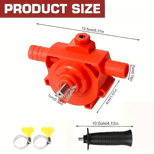 1 set de adiciones para bomba automática portátil, con tubos de succión y , abrazaderas ajustables y adiciones con construcción de plástico , diseño compacto, fijaciones fáciles, herramienta de bombado fiable,