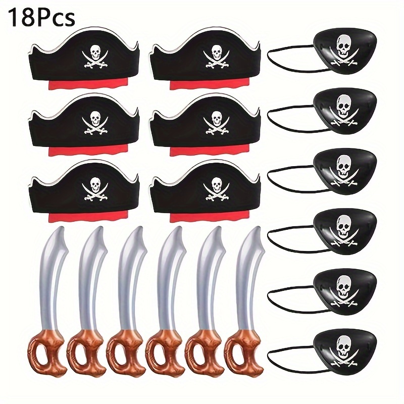 

Pirate - Includes Hat & Accessories For Halloween, Masquerade & Themed Events - Perfect Creative Gift For Ages 14+