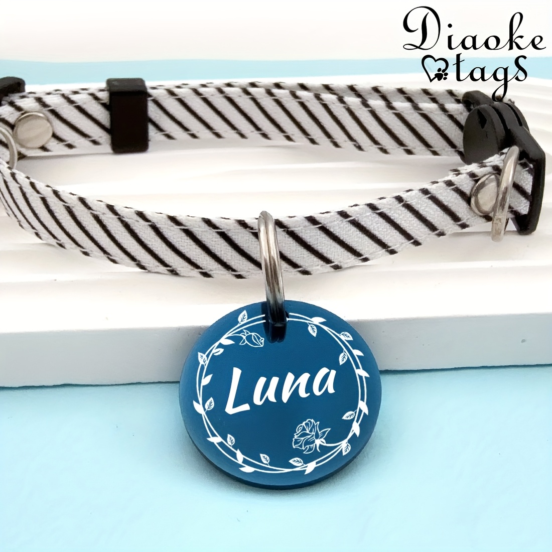 Custom Dog Tags, Funny Double Sided Deep Engraved Pet ID Tags
