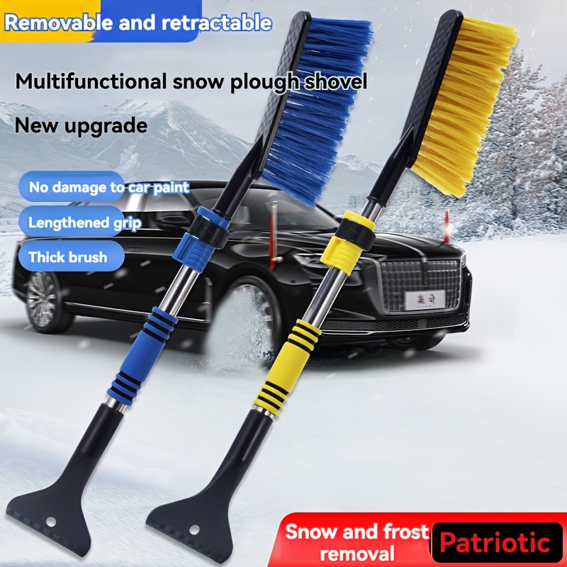 

Retractable Snow Shovel Scraper, Multifunctional Tool, Abs Construction, With Non-slip Grip, For Vehicle Cleaning, Uncharged Manual