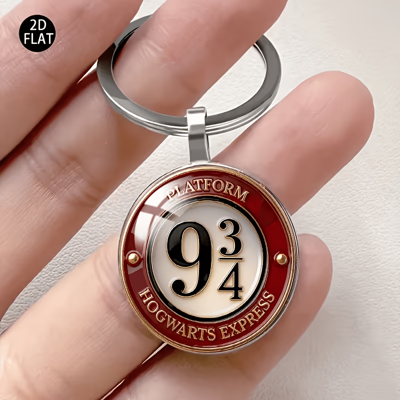 TEMU 2D - Harry Potter Hombre Mujer Llavero con Colgante de Llave, Llavero, Decoración de Regalo de Vacaciones, Llavero para Llaves de Coche, Llavero