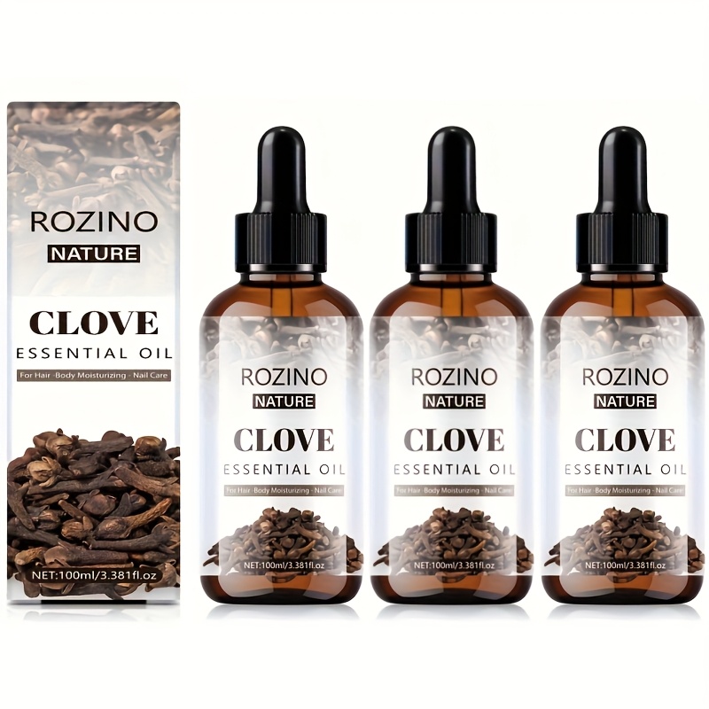 TEMU Set Of 3 Essential Oil - Hydrating And Nourishing, This Natural Plant-based Formula Is Ideal For All Light Brown Hair Types. It , , And Is