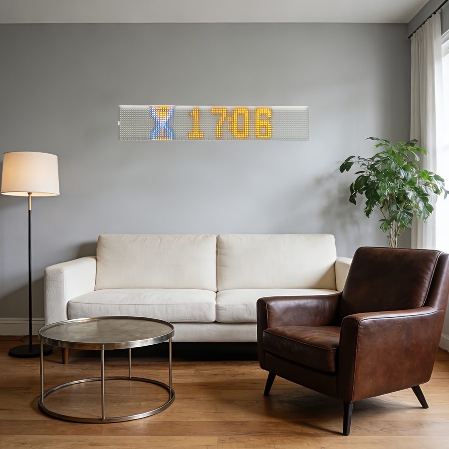 Transparent Flexible LED Screen with AI Voice Control