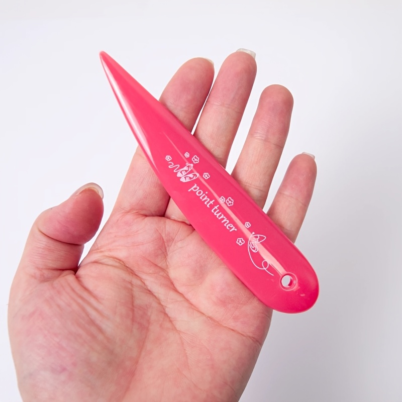 TEMU Herramienta de de tela , un doblador de puntas rosa y planchador de costuras, para acolchar y origami en costura y manualidades de papel