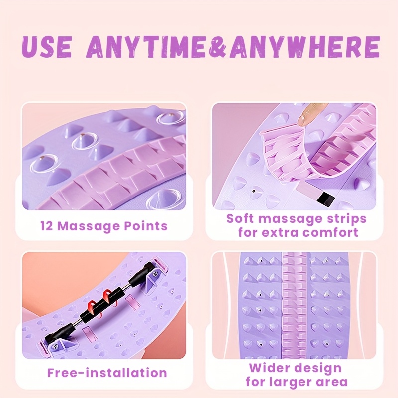 widened design back stretcher for lower back lumbar support with acupressure   adjustable portable durable   and gym runner gifts home   essentials adjustable back stretcher exercise equipment for home workouts back posture   for women back stretching board exercise equipment Product details 0