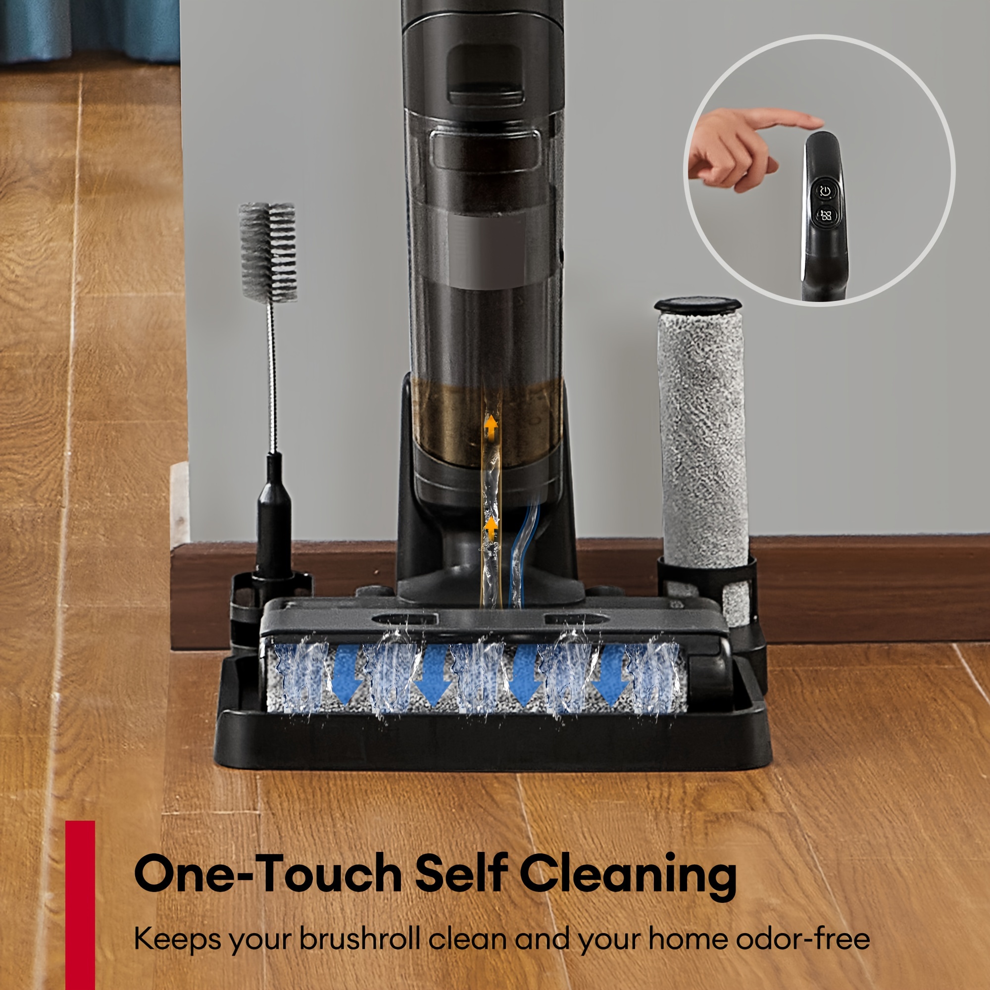 

Cordless Vacuum Mop Combo, Wet Dry Vacuum Cleaner With Self-cleaning, Long Runtime, Smart Mess Detection, Lcd Display, Great For Hard Floors And Sticky Messes, Ac1 Elite