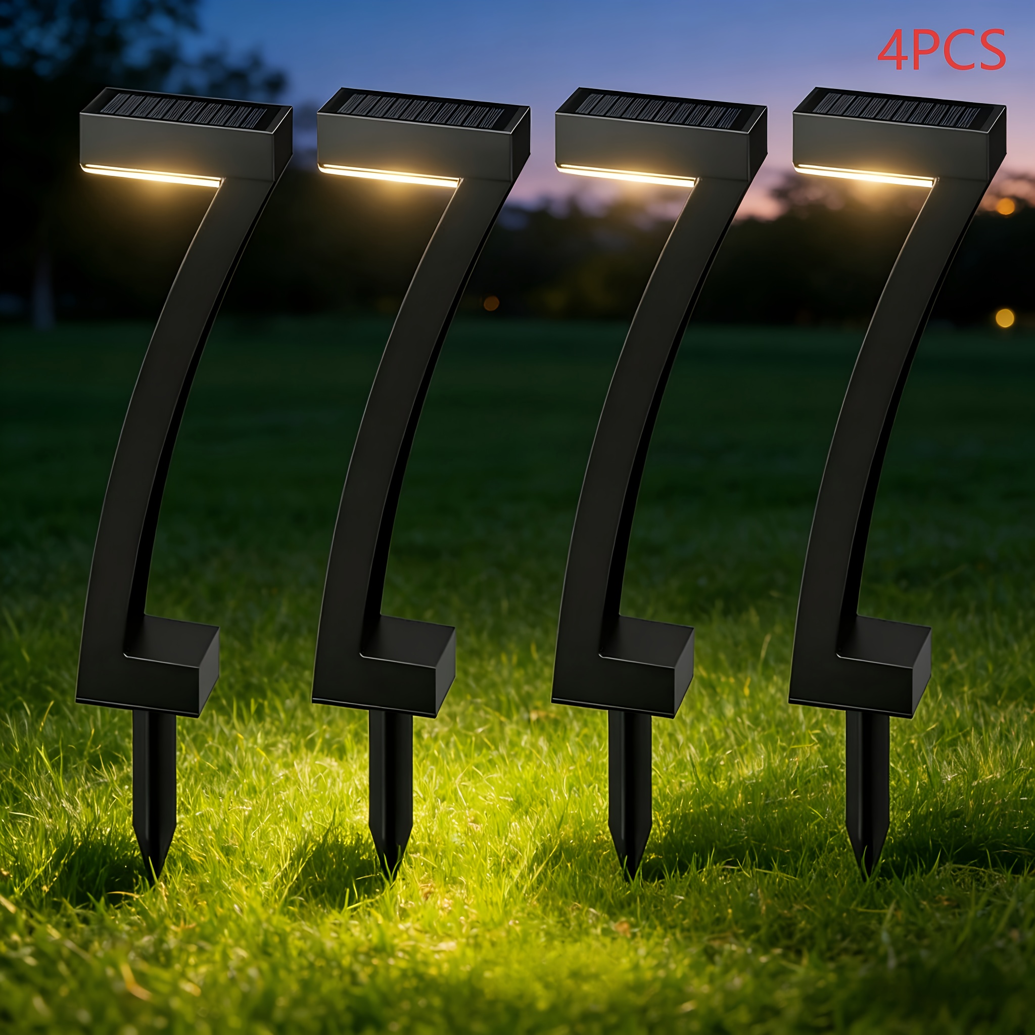 Bright Solar Lights, Beautiful And Practical, Can Be Placed on Landscape Roads, Courtyards, Sidewalks, And Alleys. 12 Hour Long Endurance Solar Courtyard Lighting with Automatic On/Off Function