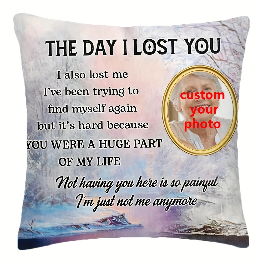 

1pc 18x18 Inch Memorial Gifts, You Were A Huge Part Of Life, Sofa Couch Cushion (excluding The Inner Core)