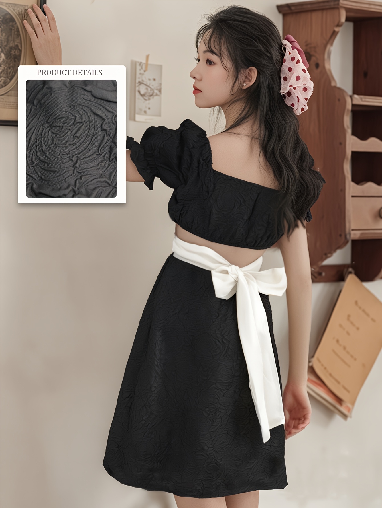 korean japanese french new puff skirt little dress - Temu Mauritius