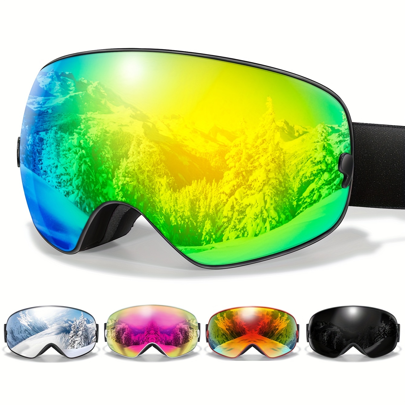 

Lens Winter Outdoor Ski Goggles Men And Women Teen, Free With 1 Optical Frame And Bag, Snowboard Eyewear For Charistmas And New Year Gifts