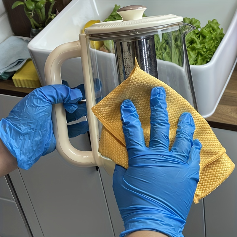 20 50     nitrile gloves disposable blue gloves for household cleaning   care food handling and   disposable apparel details 3