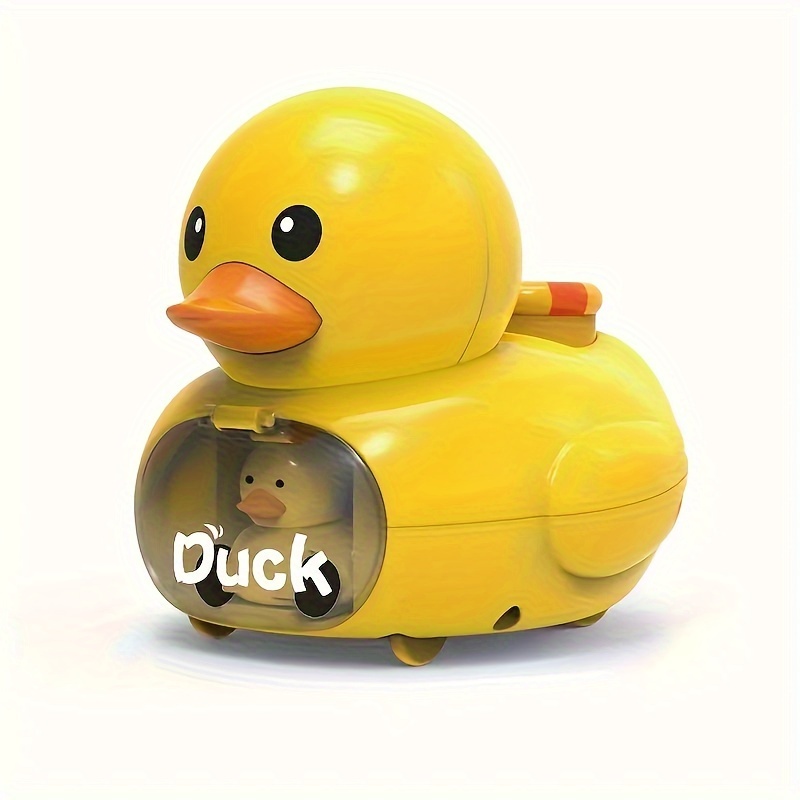 

Press Little Yellow Duck, Chicken, Cute Animal Inertial Ejection Car Toy, Interactive Toy Car For Boys Girls Birthday Gift
