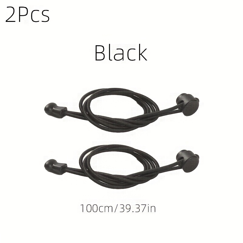 Image of 2pcs, Elastic Shoelaces, Elastic Rubber Laces Without Lace Shoes, No Lace Shoe Laces With , Suitable For Men And Women