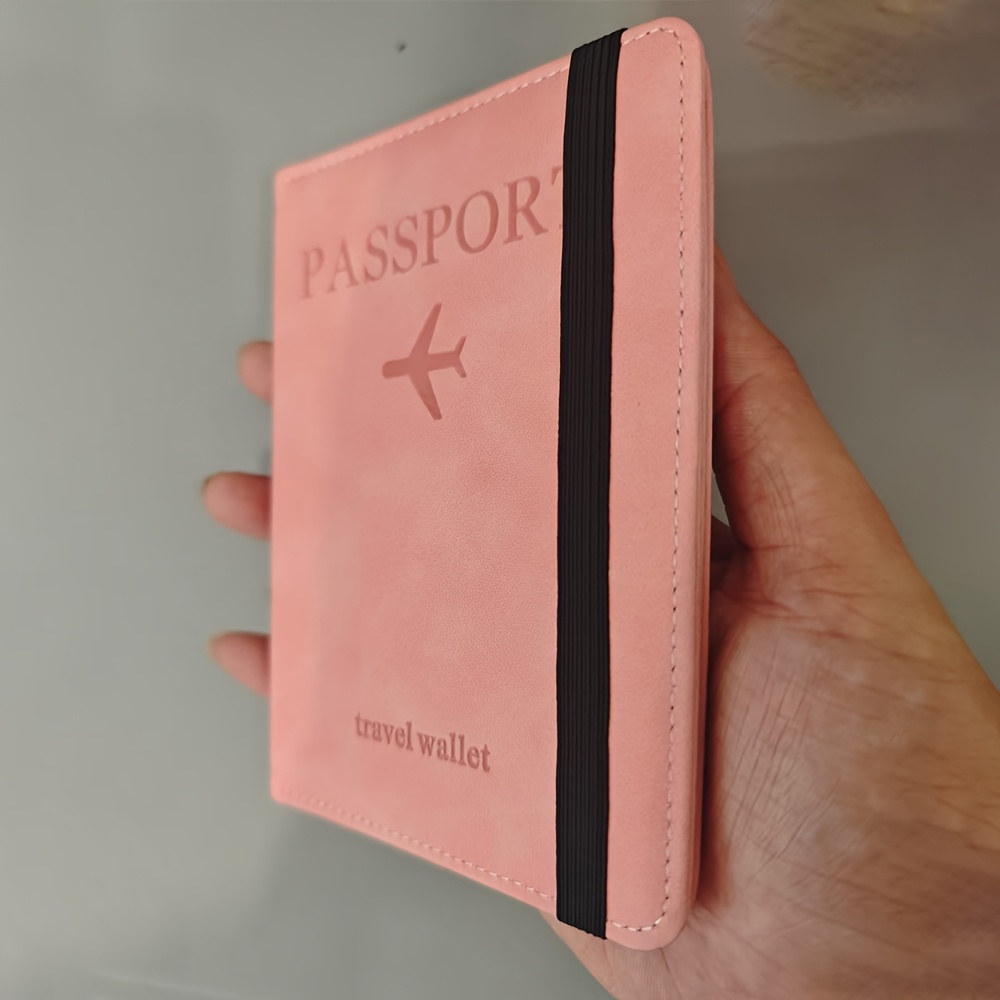 Image of 2025 Passport Holder Wallet - With Multiple Compartments For Cards, Cash & Additions, Perfect For Business Trips & Vacations, Passport | Embossed | Multicompartment Wallet