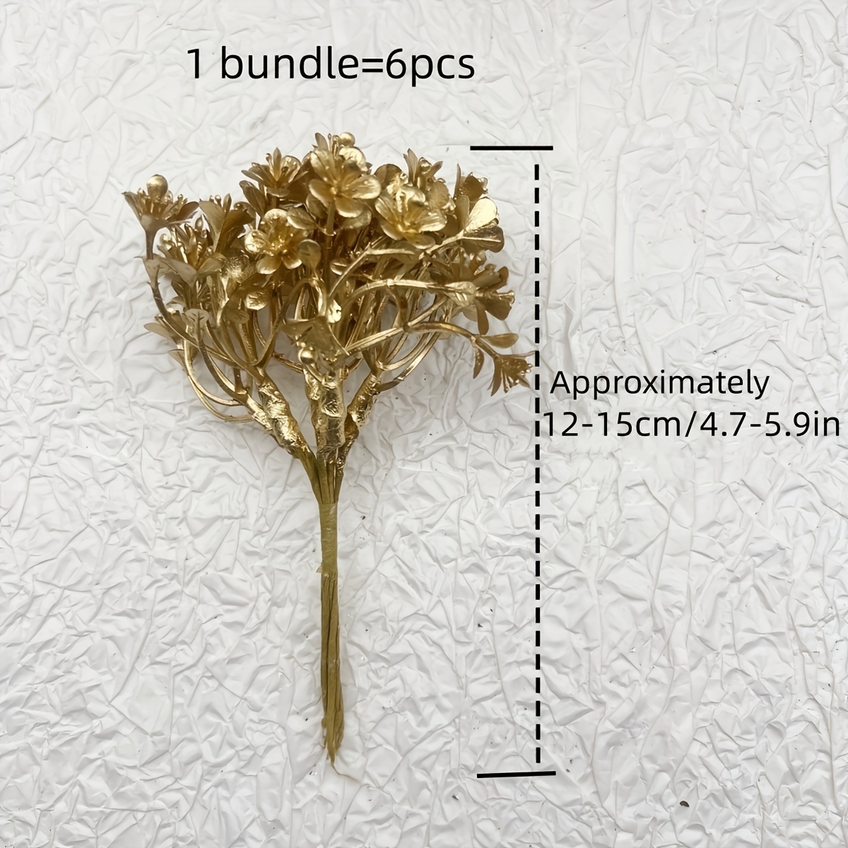 6pcs/12pcs Artificial Christmas Flowers, Breath Gypsophila Plastic Plant Fake Plants For Wedding Bridal Bouquet Party Indoor Home Office Table Centerpieces Arrangements Decoration