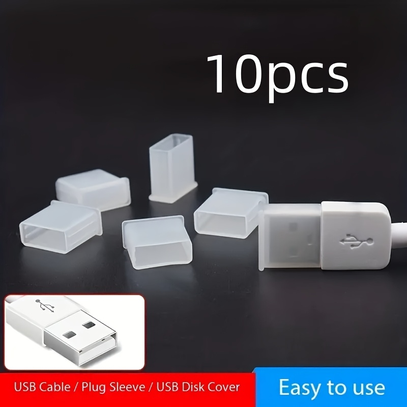USB-C-Staubschutzstecker Set – 30 Teile, Silikon-Kappen Für USB A & C, Inkl. Reinigungstüchern