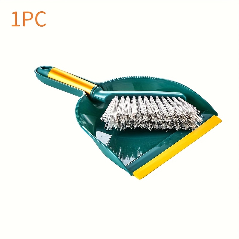TEMU 1 Set Of Mini Broom+dustpan 2pcs Set, Household Small Broom And Dustpan Set, Plastic Shovel Brush, Camping Broom, Cleaning Small Broom,