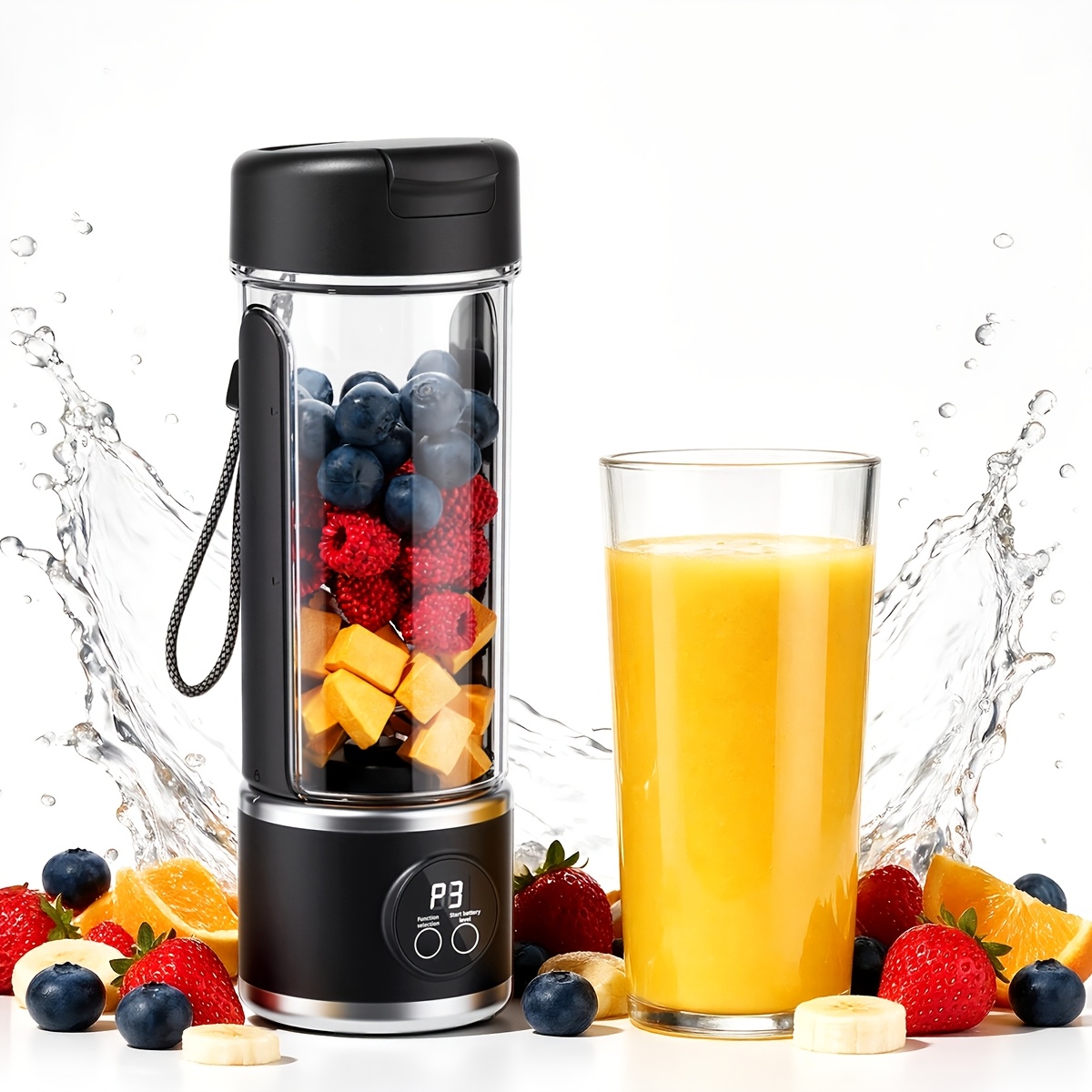 TEMU Personal Size Blenders Electric Blender, Combining Blending And Juicing Functions / Smoothie Maker / Portable Usb Rechargeable Blender With