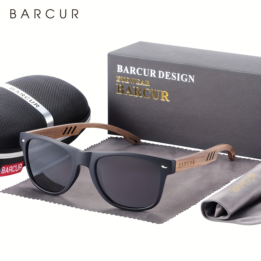 Barcur For Men Wood For Man Eye Polarizing Uva&b Protection Eyewear