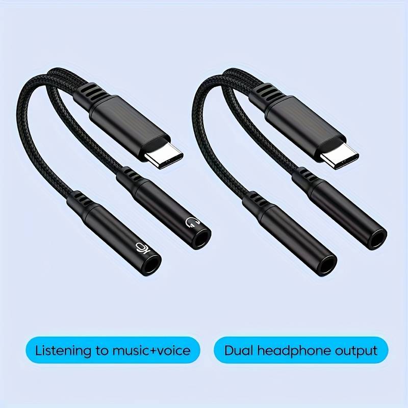 Adattatore USB-C A 3.5mm Per Cuffie – Plug & Play, Ricarica E Ascolto Insieme, Per Smartphone E Tablet