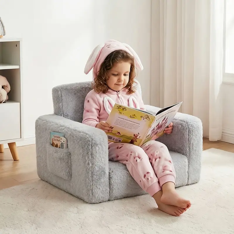 BEJOY Canapé-lit 2 en 1 pour enfants – Canapé convertible en Sherpa – Chaise convertible en chaise longue – Canapé-lit pour enfants – Cadeau d'anniversaire pour filles et garçons – Blanc BEJOY Canapé-lit 2 en 1 pour enfants – Canapé convertible en Sherpa – Chaise convertible en chaise longue – Canapé-lit pour enfants – Cadeau d'anniversaire pour filles et garçons – Blanc