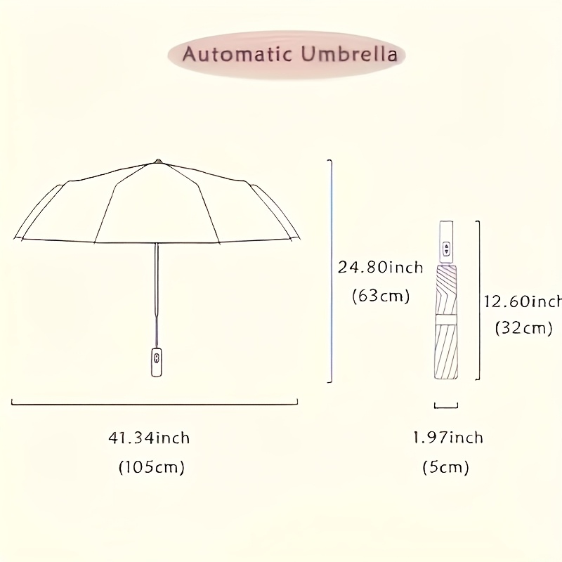 High-Quality 10-Rib Automatic Tri-Fold Design