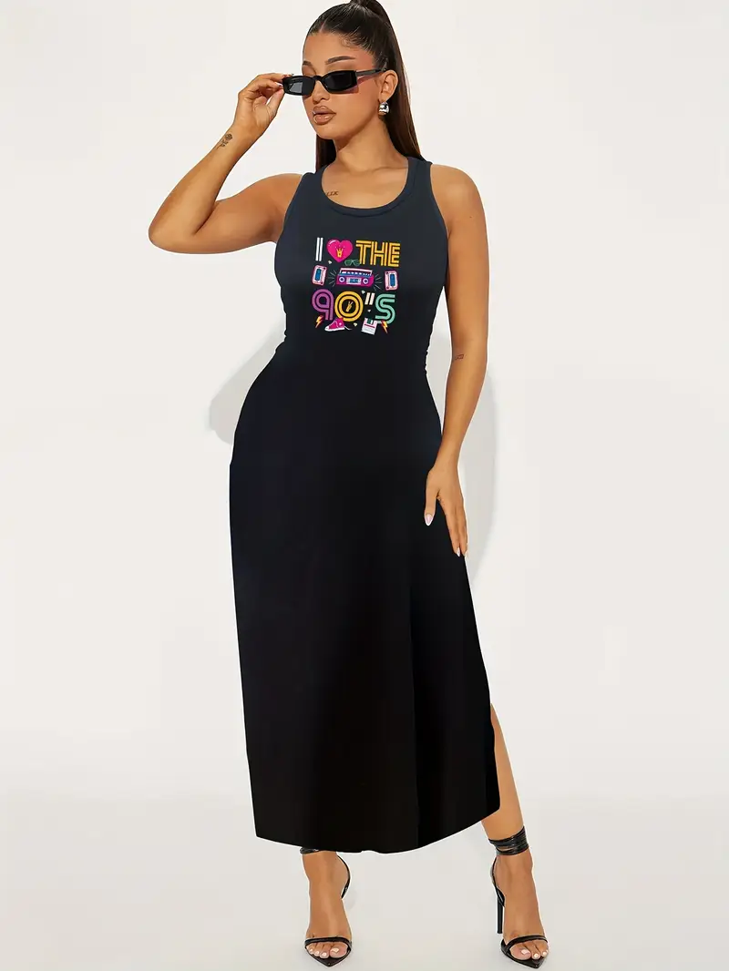 retro 90s inspired womens sleeveless tank dress vibrant - Temu United Kingdom retro 90s inspired womens sleeveless tank dress vibrant - Temu United Kingdom