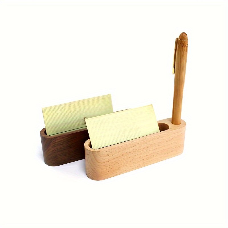 

Wooden Desktop Organizer - & Stand,