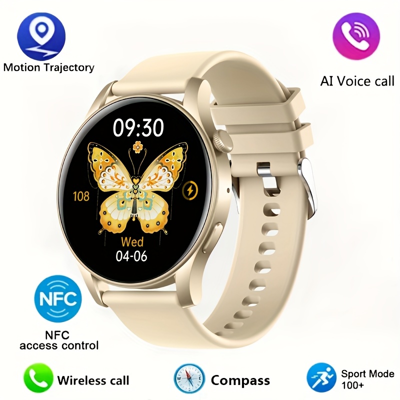 Smart Sports Watch, Full Touch Screen Display, with Message And Call Answering, Sleep Monitoring, Pedometer, Information Alerts, Suitable for Iphone And Android Phones, Smart Bracelet Fitness Watch, Suitable As a Gift for Female And Male Friends