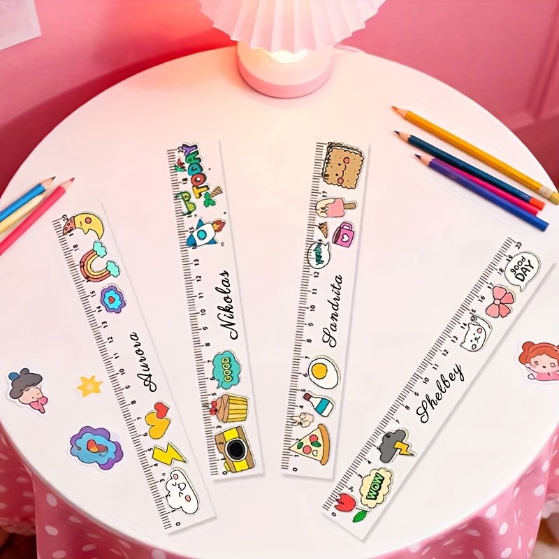 Personalized Custom Name Transparent Ruler