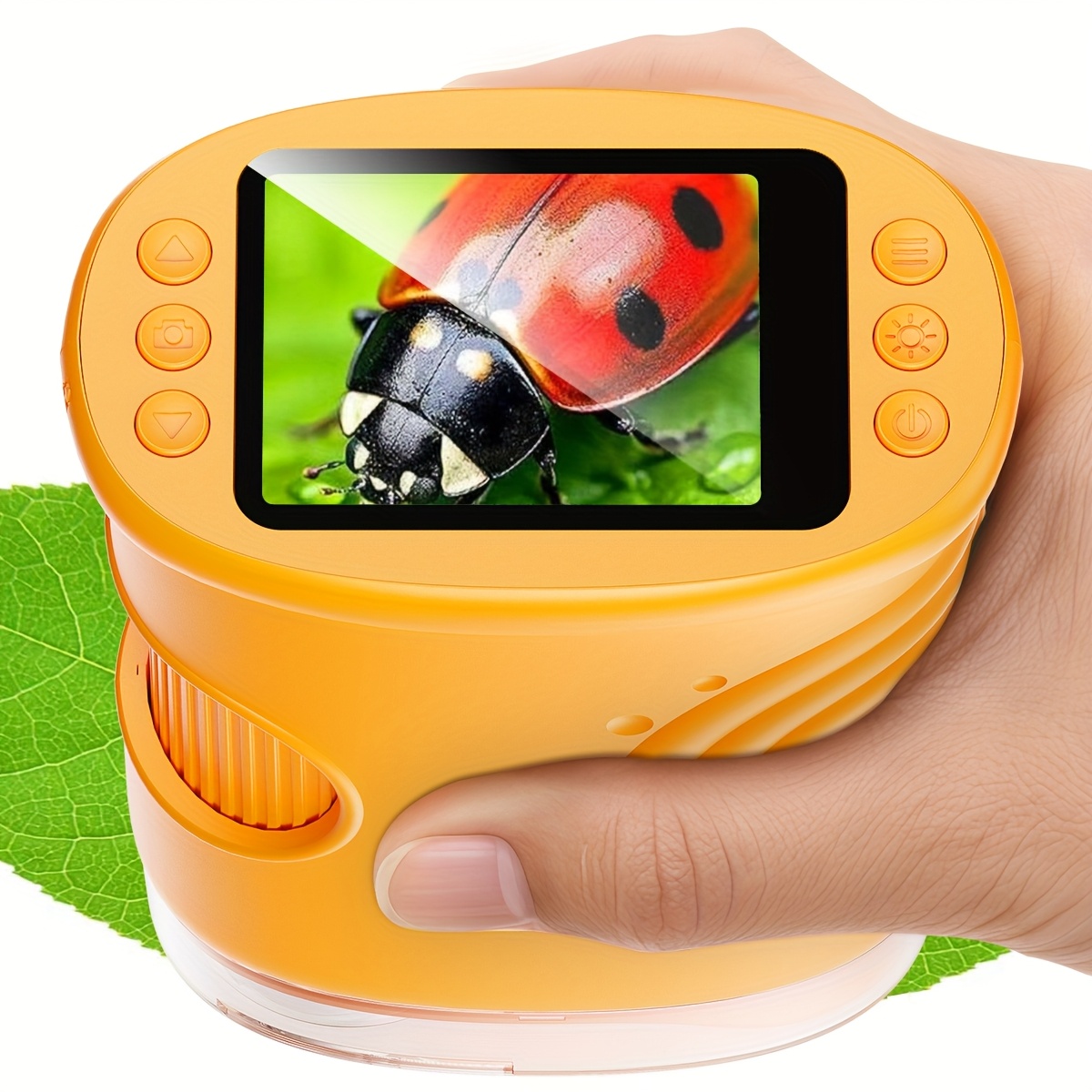 Digital Microscope Portable Pocket Microscope 1080p .0 Inch Ips Screen Usb Microscope With 8led Pc Microscope Electronic Gift, Suitable For Christmas Birthday
