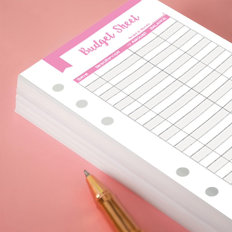 item picture 20pcs a6 notebook binders cash budget envelopes budget binders with transparent zipper pockets and stickers binders