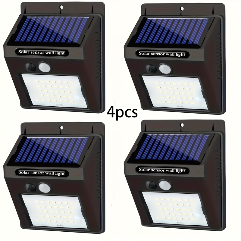 TEMU Luces de pared solares para exterior con sensor de movimiento y control de luz - Iluminación adecuada para , entrada, , - Instalación