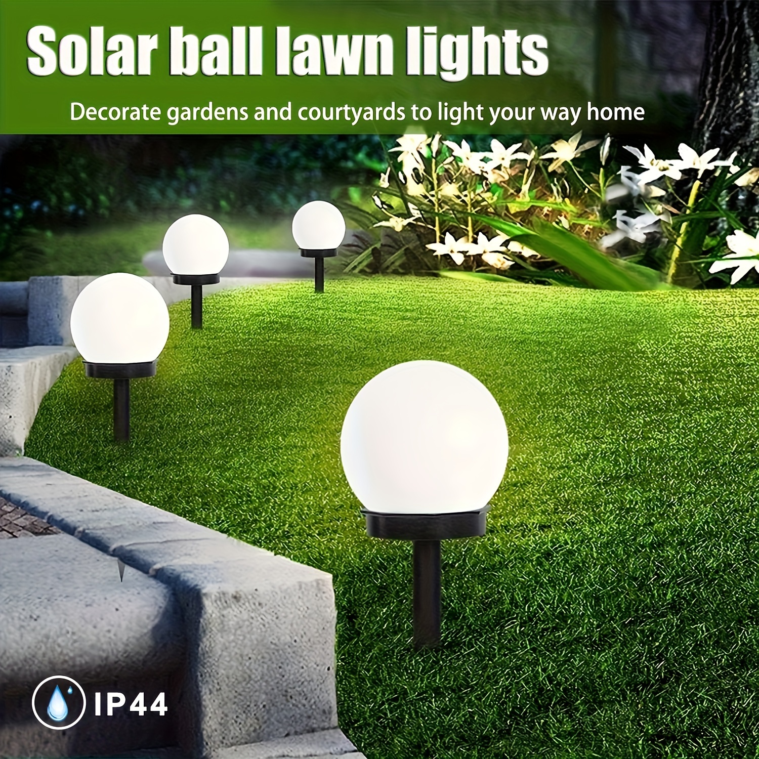 

3/6pcs - Led - Install, & Decorative For Lawns, Walkways, And Parties