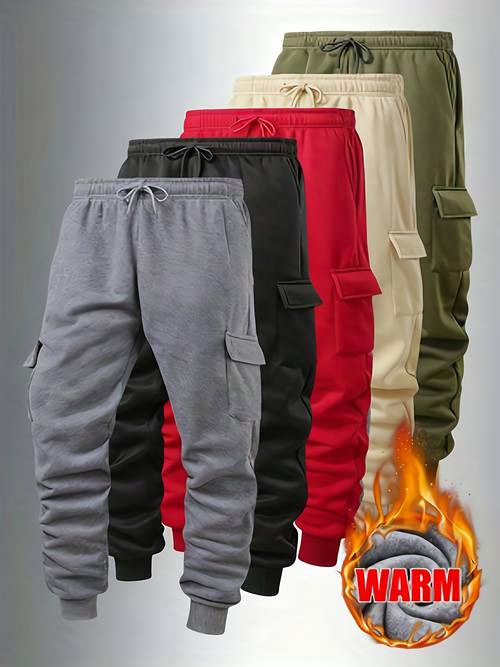 mens casual sporty jogging fleece pants comfortable fabric and easy yet fashionable suitable for wearing when going out for a run traveling or attending in autumn and winter