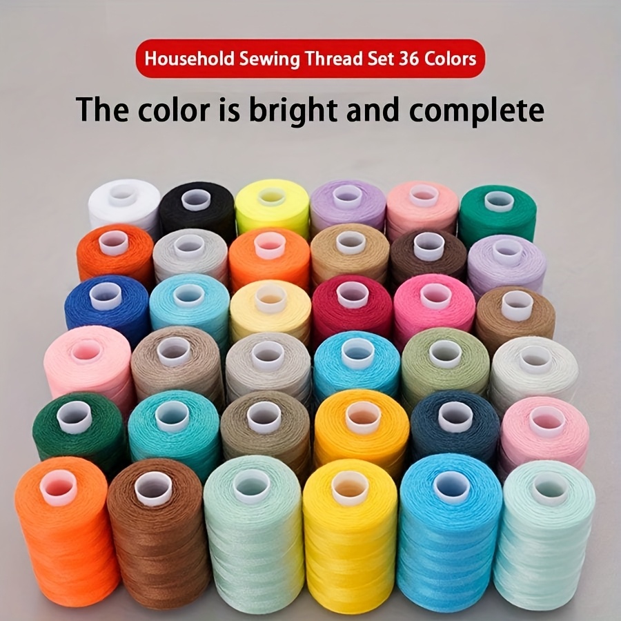 

36 Colors Sewing Thread Set 1000 Yards Sewing Thread Sewing Machine Hand Sewing Thread Polyester Thread