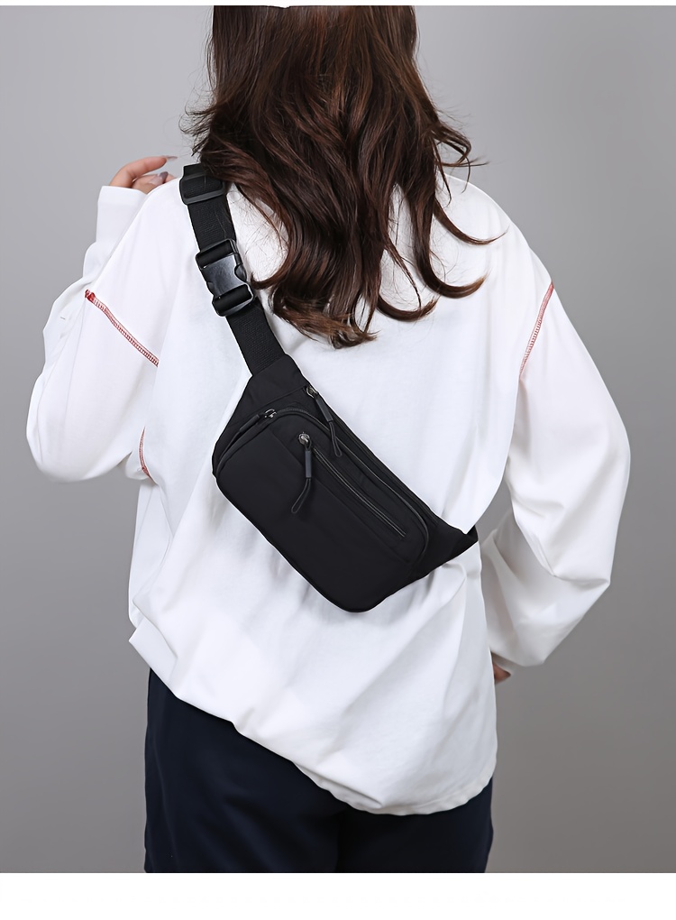 Unisex midjeväska i canvas med justerbar rem för resor_voghion.com