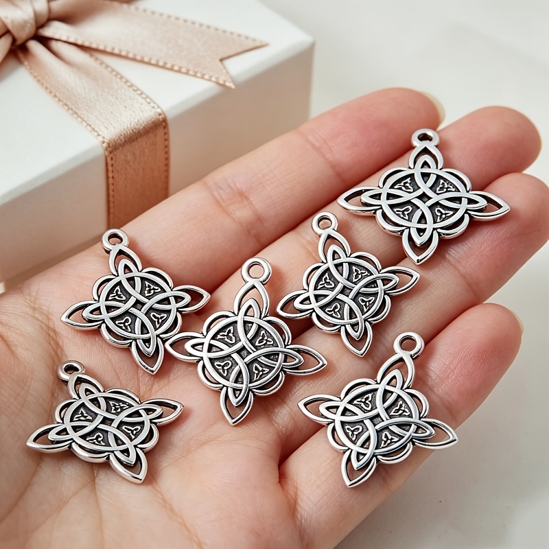 8pcs Vintage Zinc Alloy Pendant Charms for Jewellery Making