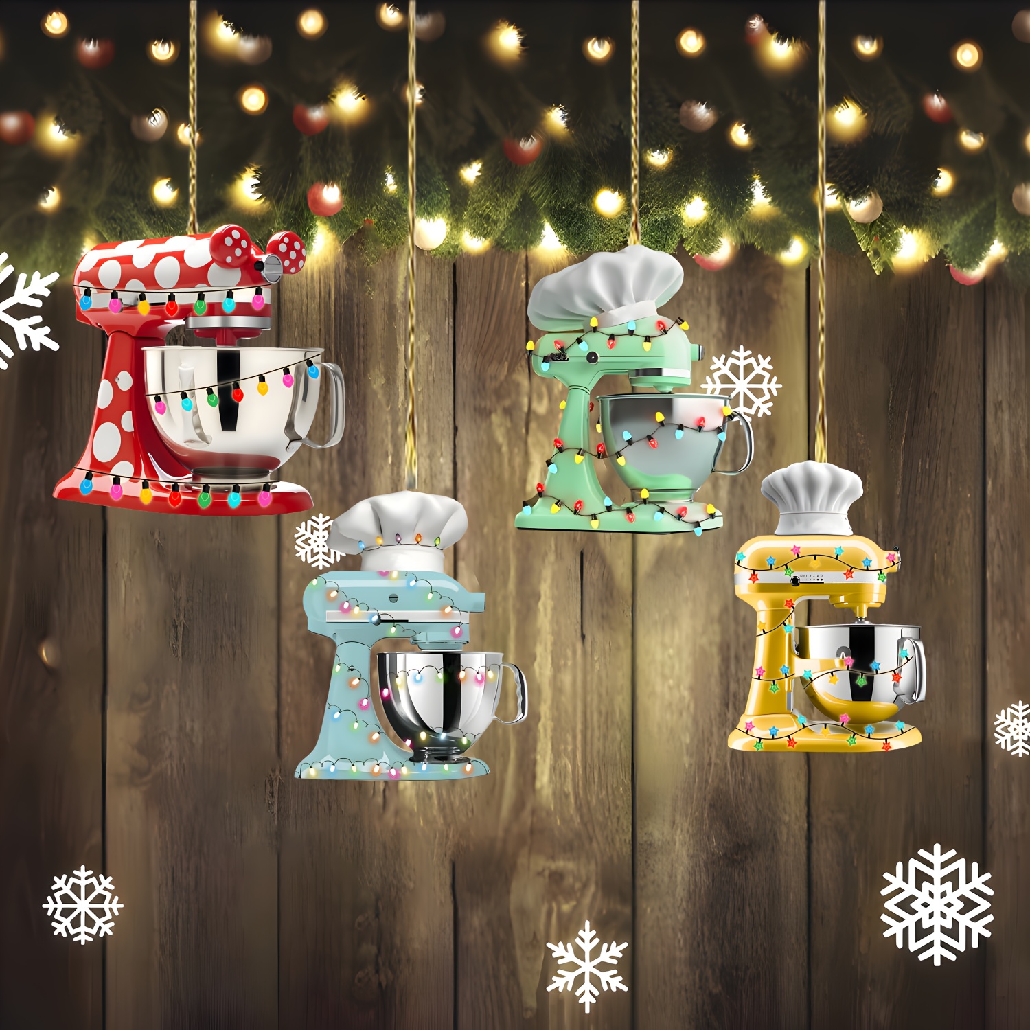 

4pcs Christmas Ornaments - Hanging Decorations For & , Pendants For , No-electricity Decor For & Use