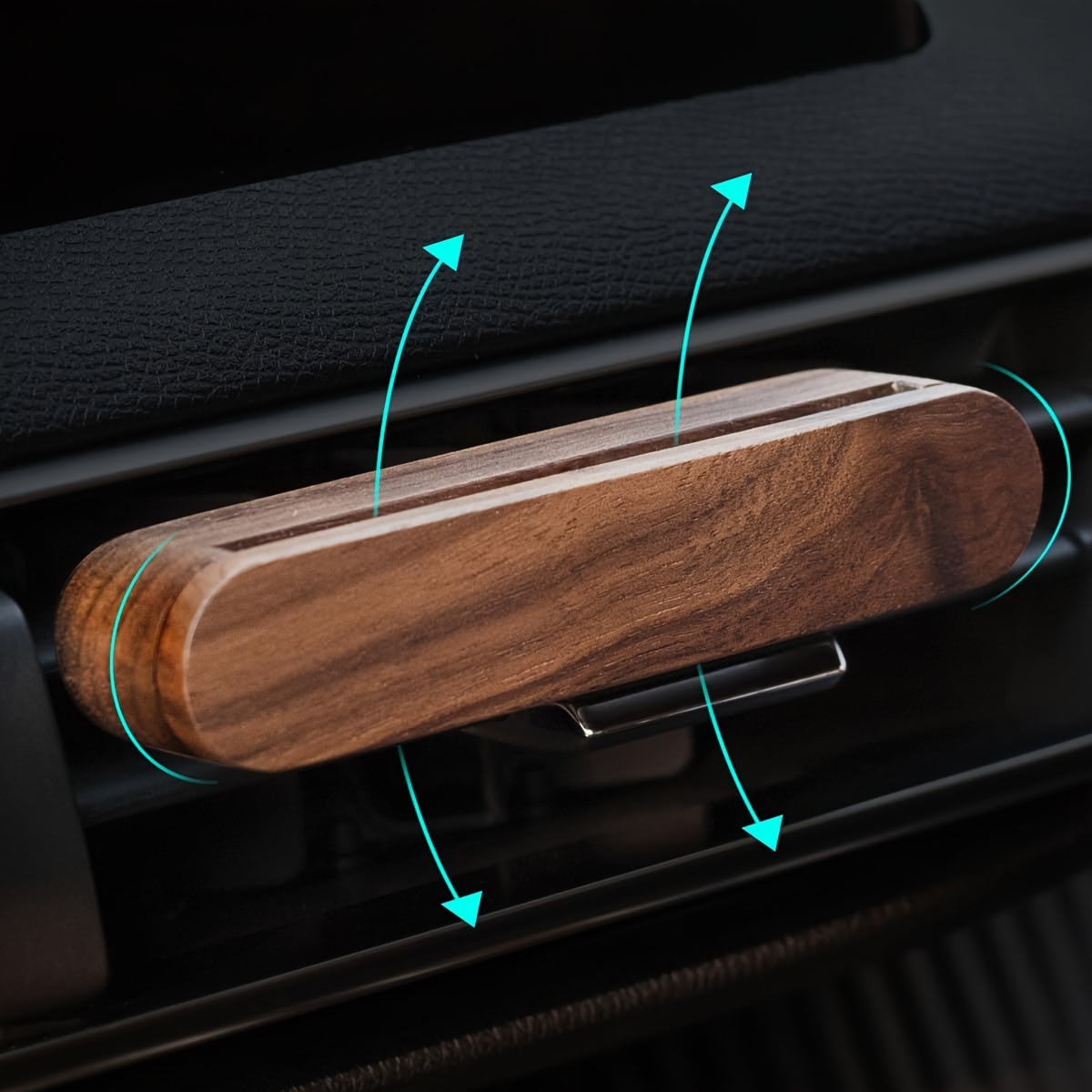 

Wooden Car Air Freshener Diffuser Vent Clip - 1 Piece Essential Oil Aromatherapy Dispenser, Calming Scent Release For Vehicle Ac Vents, Decorative Automobile Accessory