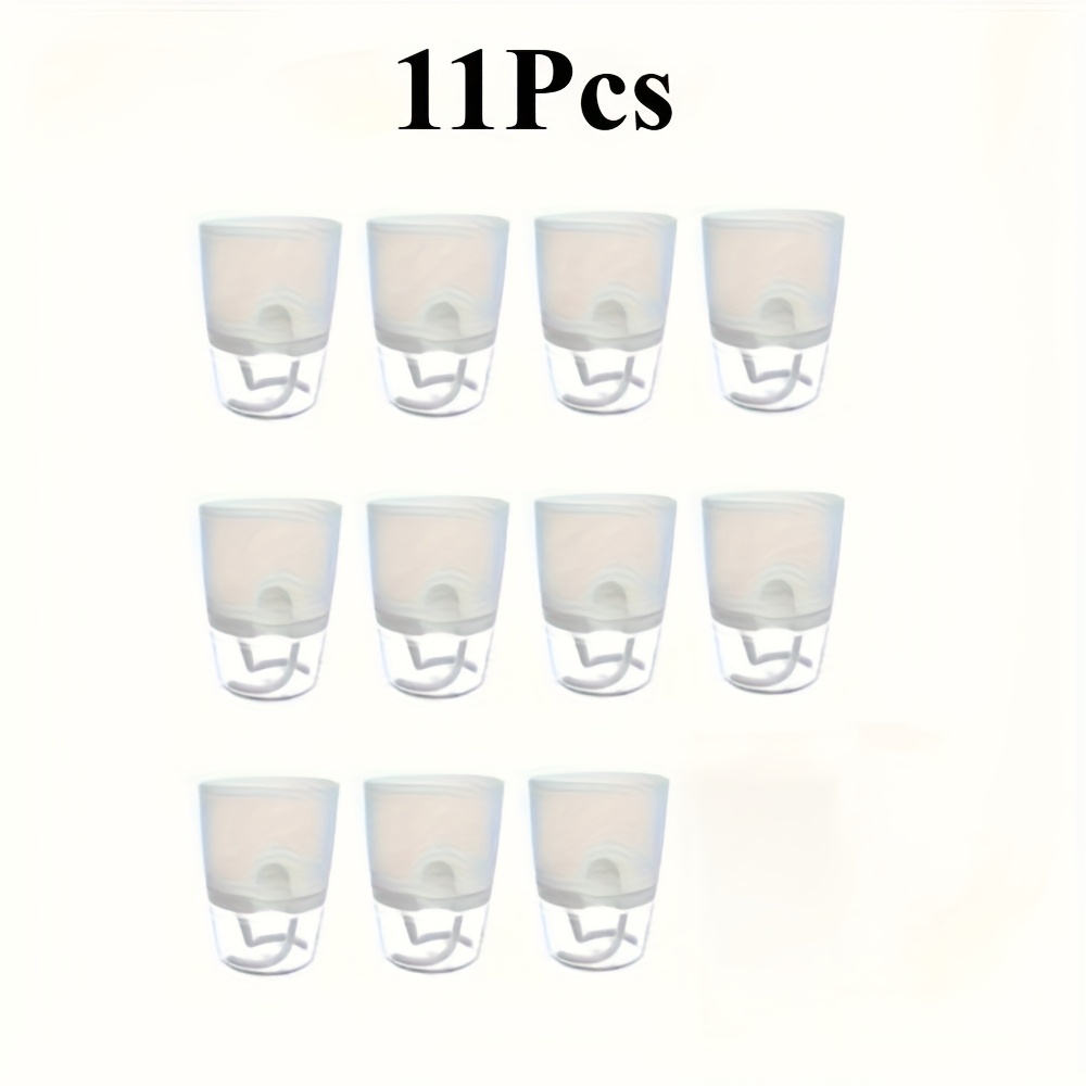 11pcs Self-watering Planters - White Minimalist Double-layer Automatic Vases, Plastic, Ideal For Office And Outdoor Gardening, Flower Pots Gardening Gift,home Decor