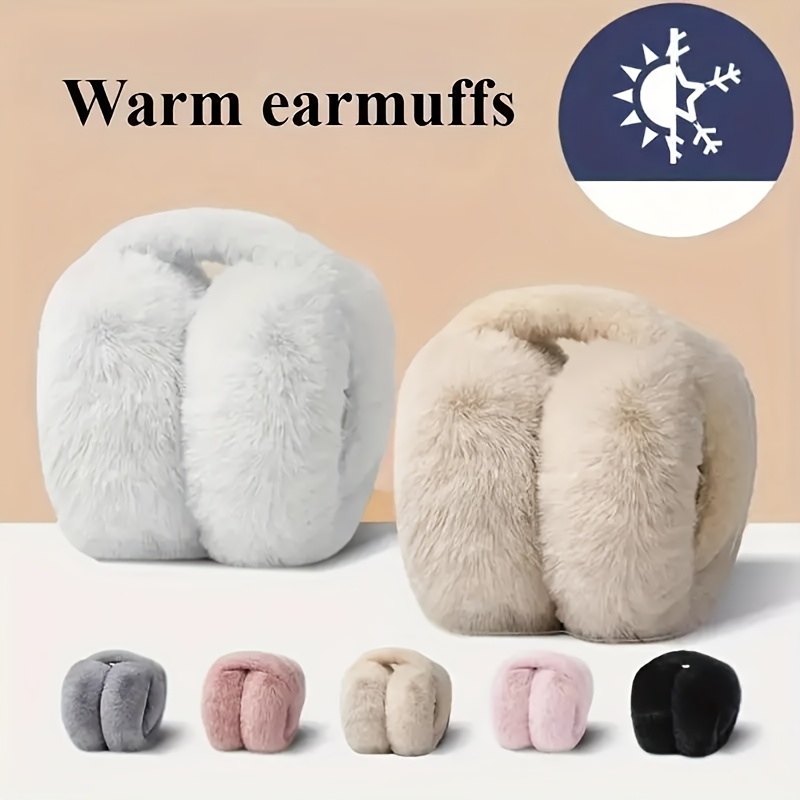 

Ladies' Winter Earmuffs, Foldable And Adjustable, Soft Polyester Velvet , Fit, Very Suitable For Cold Weather