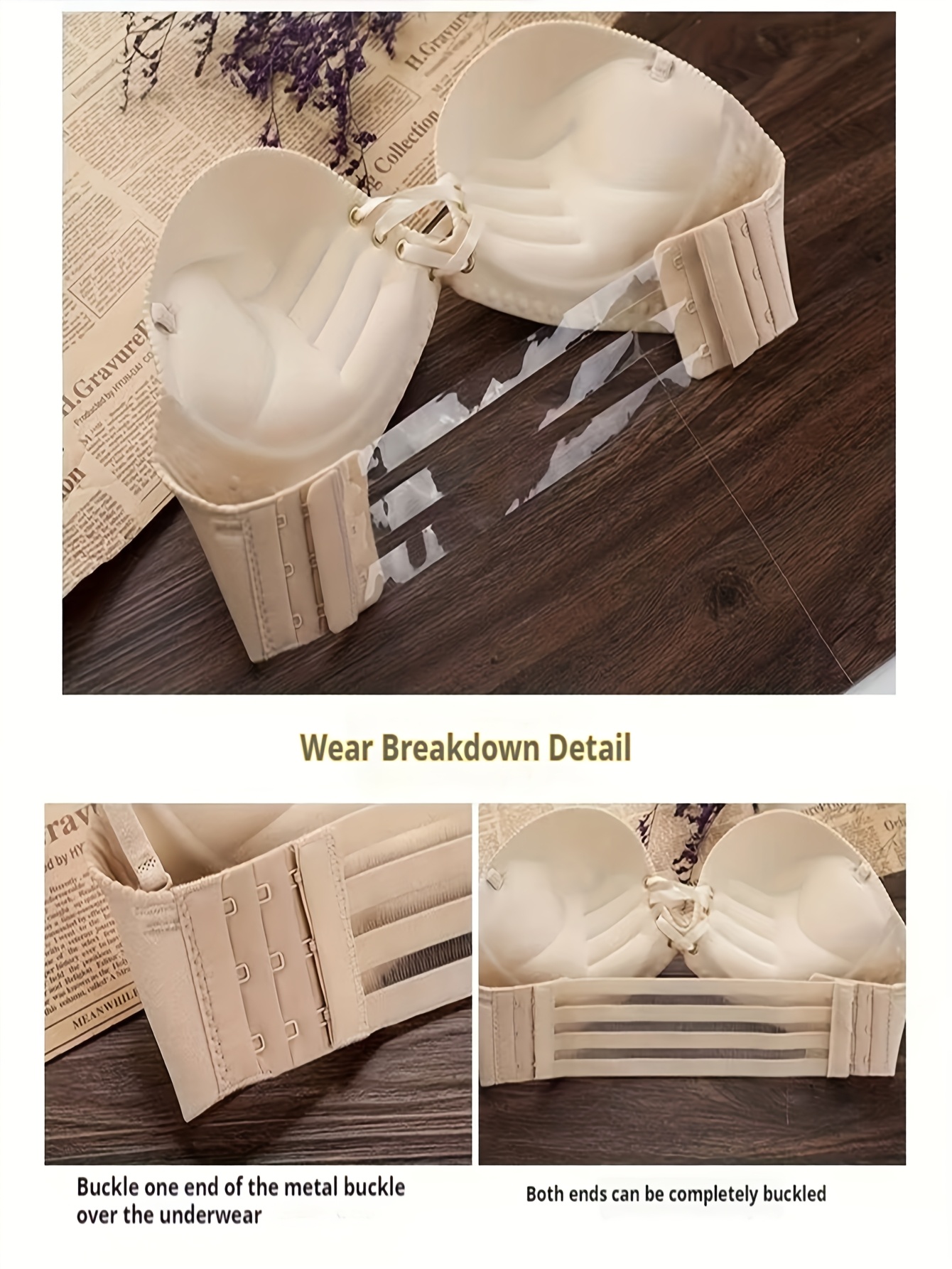 Adjustable Bra Strap Extender with Comfortable Back Hook - Extends Standard Straps by 5.08 cm, Soft Fabric & Durable Metal Clasps for Women's Underwear & Lingerie Accessories, Comfort Enhancement, Flexible Undergarment, Strong Clasps