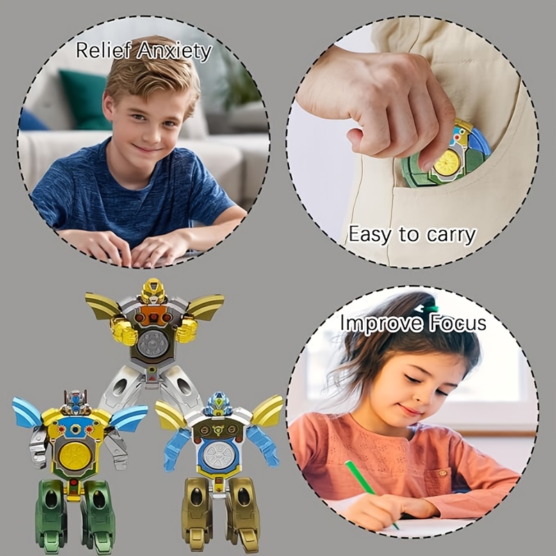 Mechanical Deformation Fidget Spinner Robot Toy