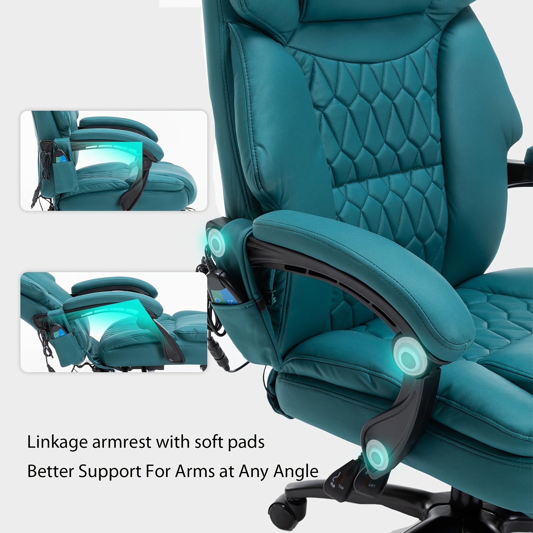 office chair vibration massage lumbar heating a - Temu