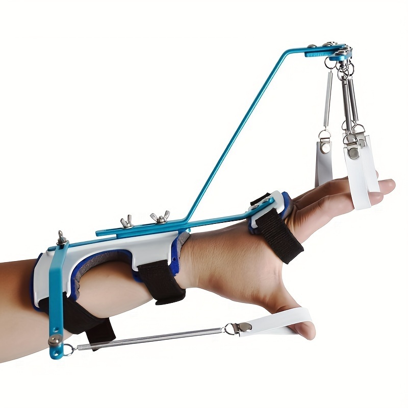 compact aluminum finger strength trainer spring hand gripper for finger and wrist exercise durable   with blue accents ideal for muscle building and   workout equipment   durable grippe 3