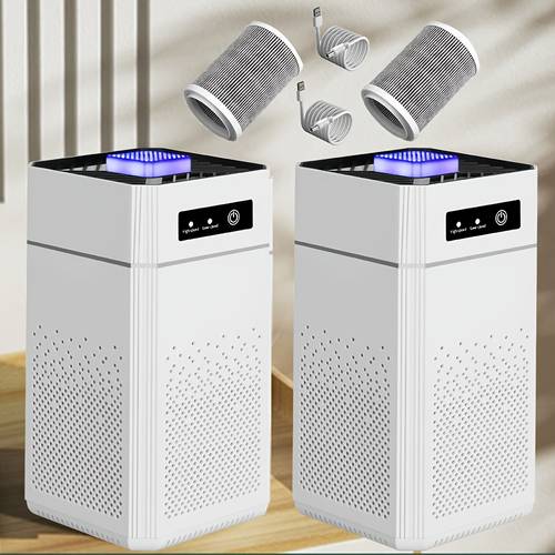 2 sets large room with filters usb charging cable remove odors and dust s for home bedroom room office