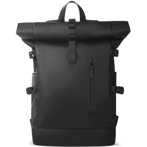 item picture mens business laptop backpack heavy duty 15 6 computer backpack 15 in 1 organizer padded shoulder straps locking system high quality for work travel school compatible with pro pc laptop sleek black